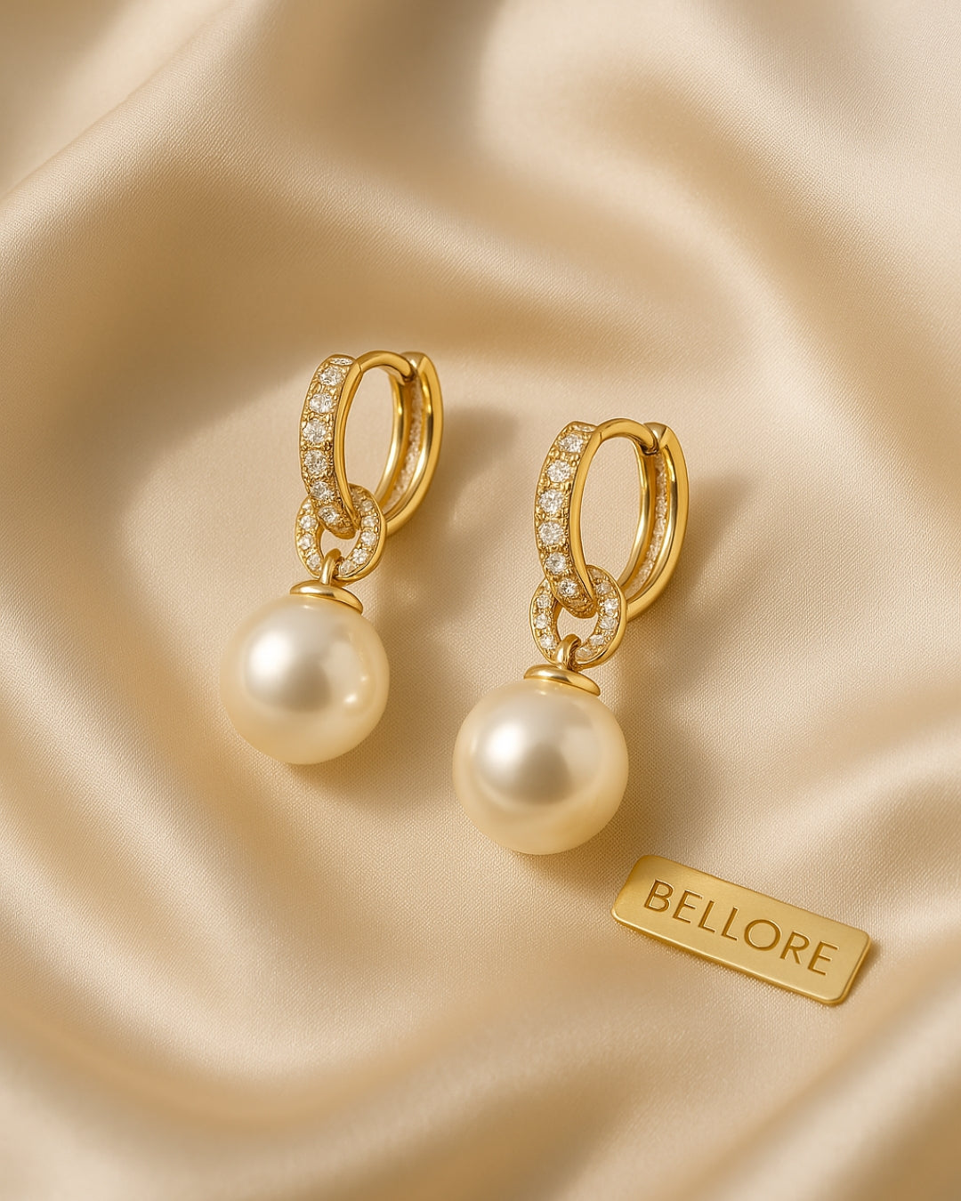 Amara Pearl Hoops