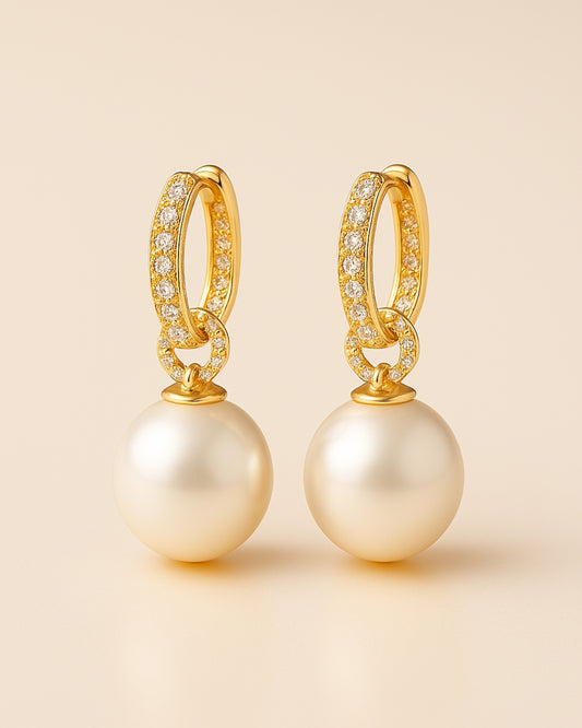 Amara Pearl Hoops