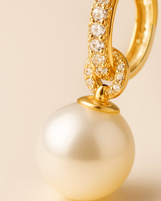 Amara Pearl Hoops